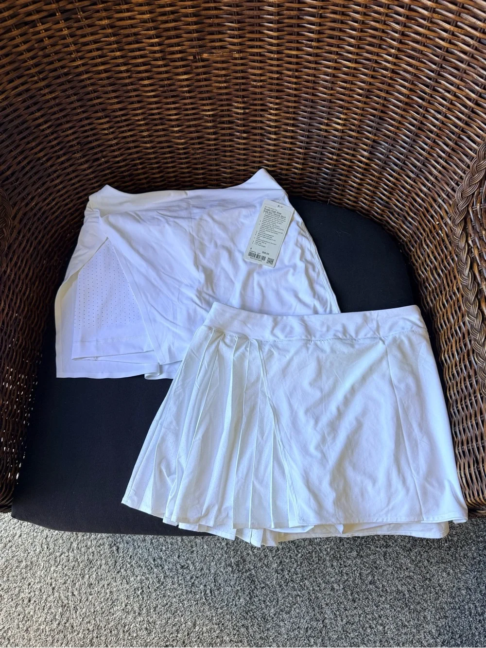 Women’s White Lululemon Skirts with built in shorts